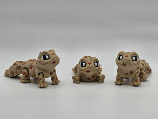 Cookie Gecko (Keychain also) - 3D POCKET PAL