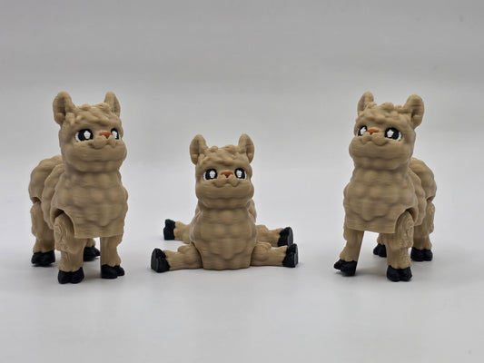 Alpaca (Keychain also) - 3D POCKET PAL