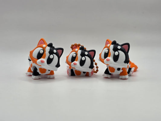 Calico Cat (Keychain also) RTS - 3D POCKET PAL