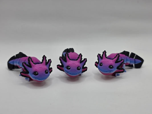 Axolotl (Pink/Purple/Blue) - 3D POCKET PAL