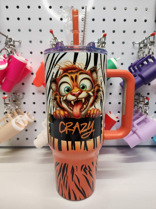 40 oz Orange Ombre - Crazy Tiger - 4015