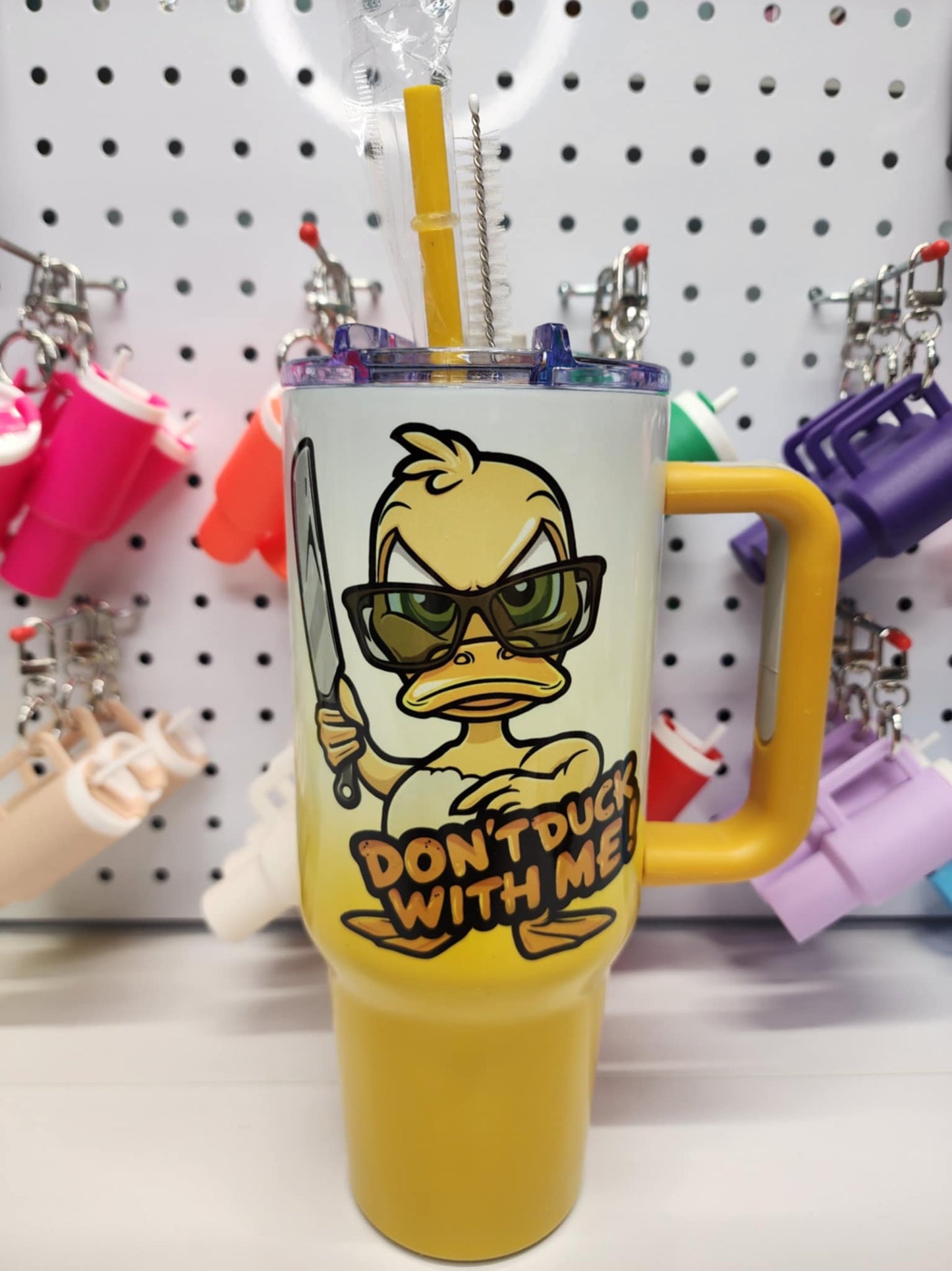 40 oz Yellow Ombre - Don't DUCK with me! - 4018