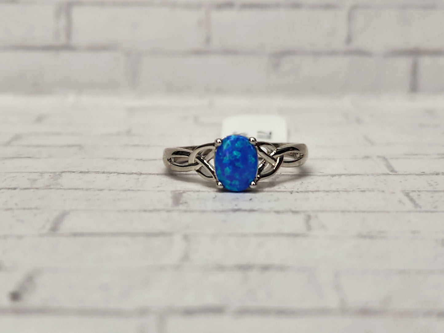 Size 7 Sterling Silver - 711 Blue Opal