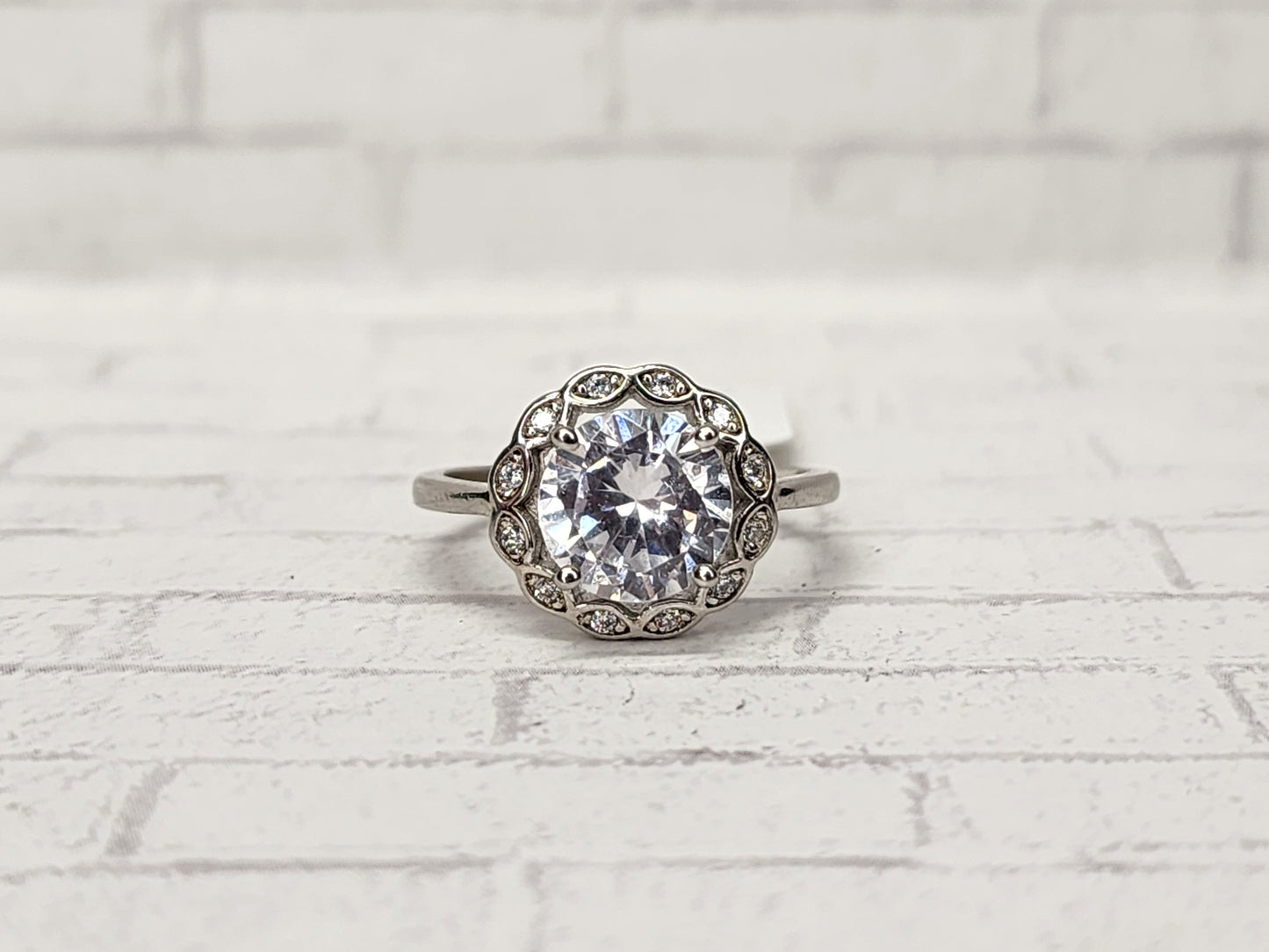 Size 7 Sterling Silver - 729 White