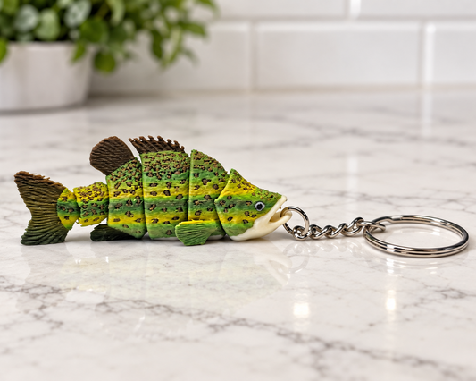 Crappie Fish Keychain