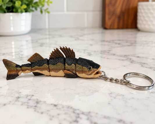 Walleye Fish Keychain