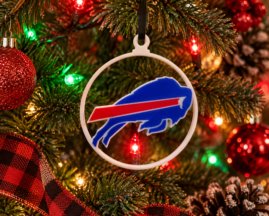Buffalo Football Christmas Ornament