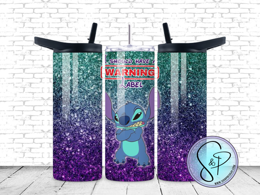 Blue Alien - 20 oz Tumbler