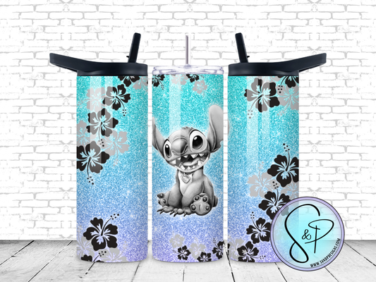 Blue Alien - 20 oz Tumbler