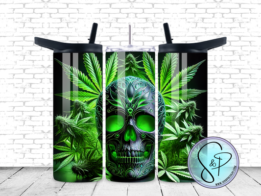 Week skull neon green - 20 oz.