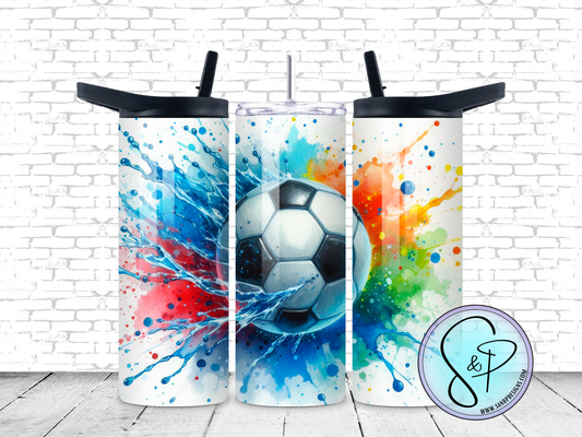 Soccer colorful - 20 oz.
