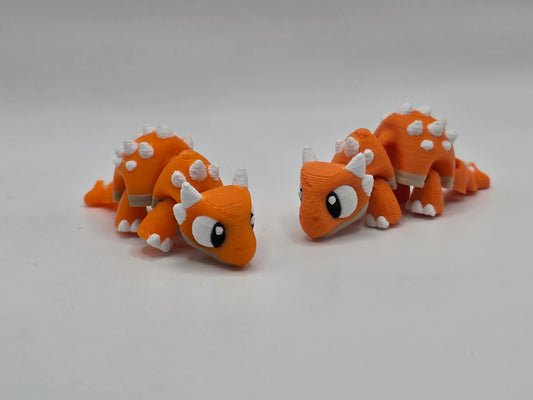 Dino Ankylosaurus (Orange) - POCKET PAL