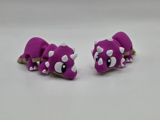 Dino Triceratops (Fuscia) - POCKET PAL
