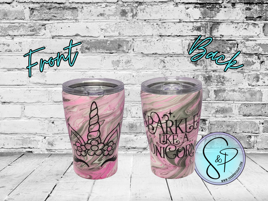 12 oz  Epoxy - Unicorn pink