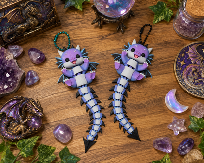 Dragon Fluffy Tail Keychain