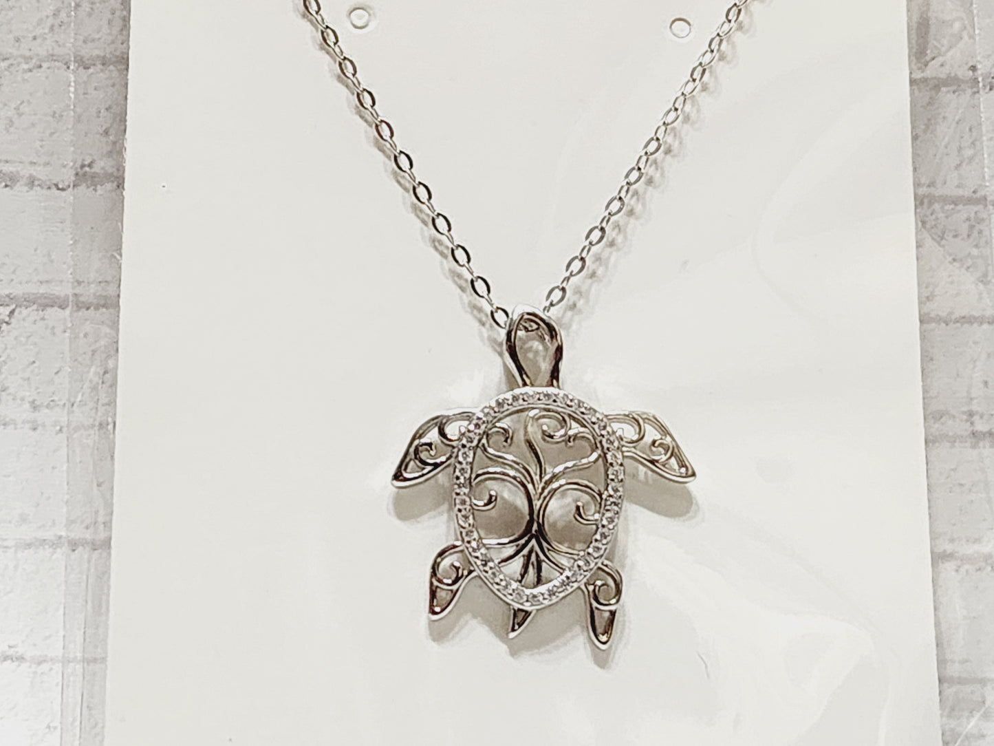 Necklace Sterling Silver - N03  Silver Turtle