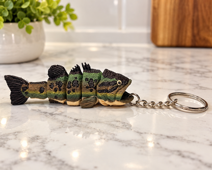 Large Mouth Bass Keychain