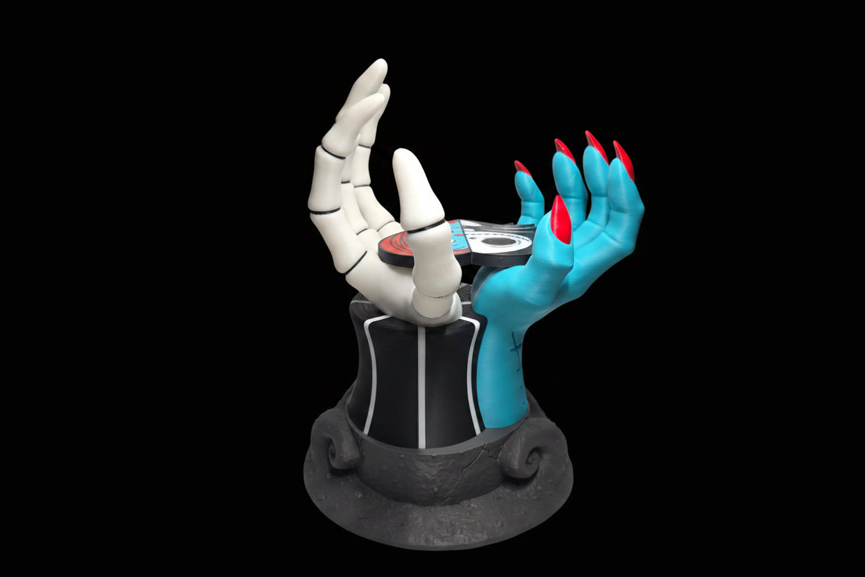 Skeleton Hands Candle Holder