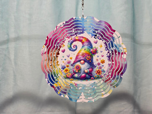 Colorful Gnome - 8" WIND SPINNER