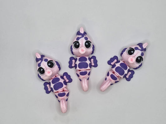 Seahorse (Pink/Purple) - 3D POCKET PAL