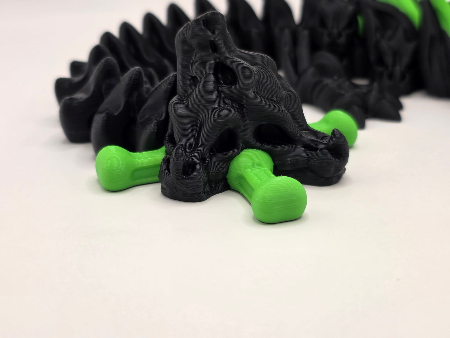 Bone Dragon - black/green