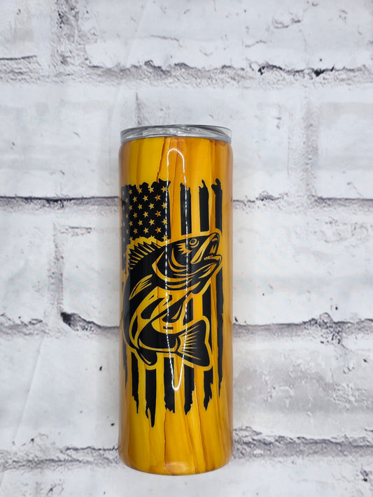 Fish with Flag - Epoxy 20 oz