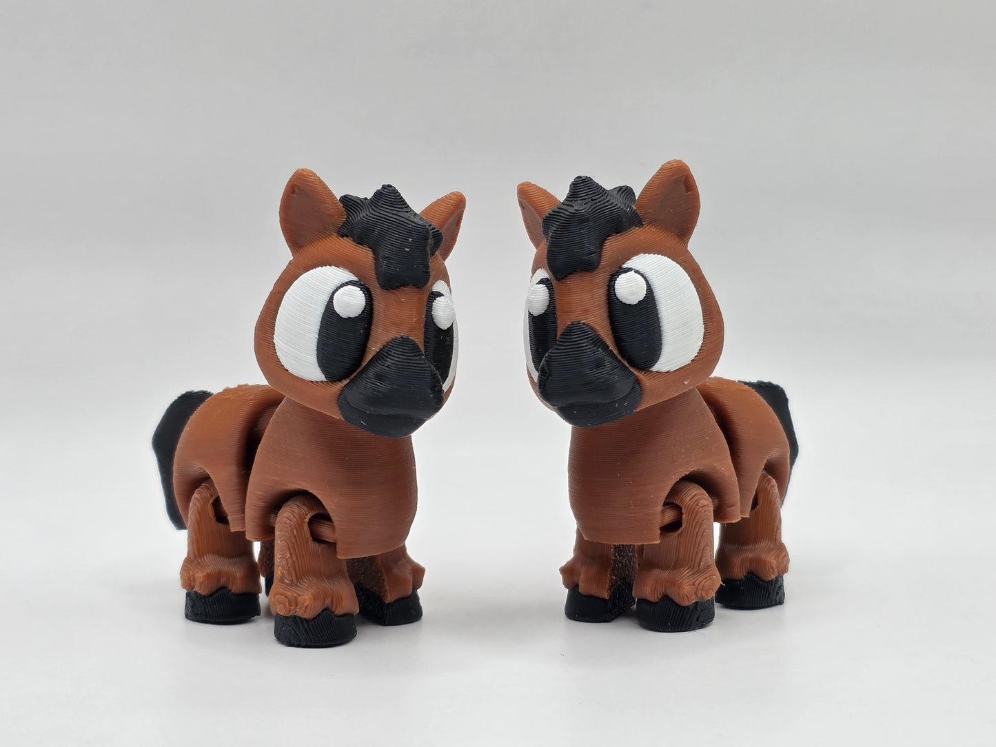 Horse - Black/Brown (keychain) - POCKET PAL
