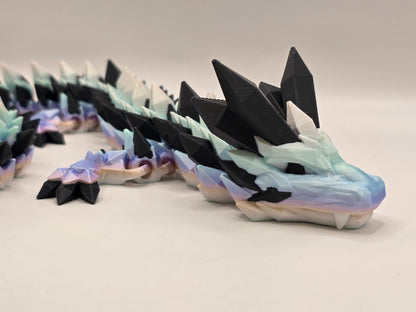 27" Crystal Dragon #5 - Pastel Silk Ombre