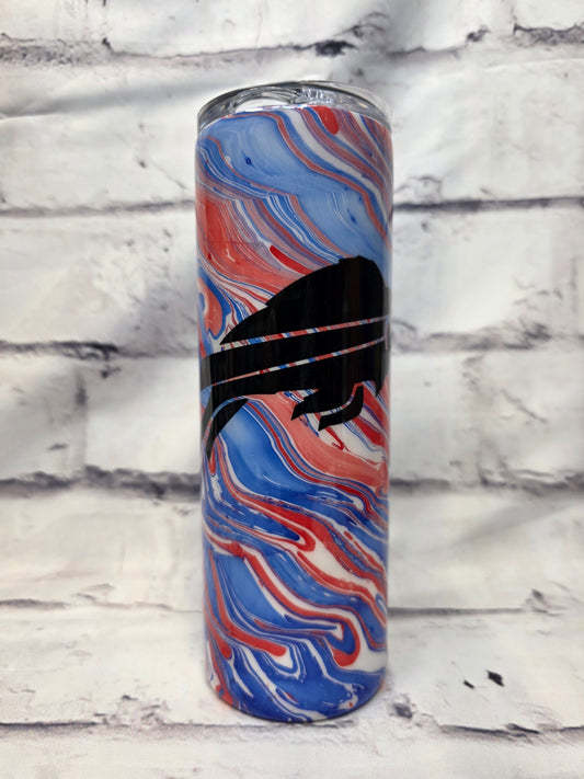 Red White and Blue Buffalo B - Epoxy 20 oz