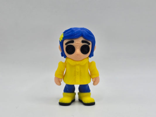 Button Eye Girl (keychain)