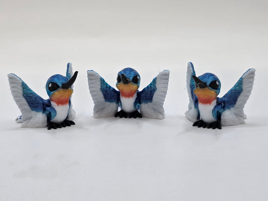 Hummingbird (Blue) - 3D POCKET PAL