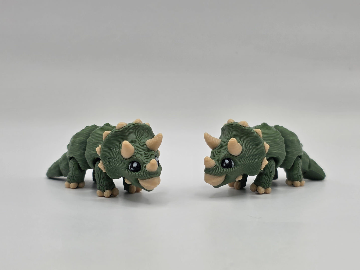 Dino Triceratops (green) - POCKET PAL