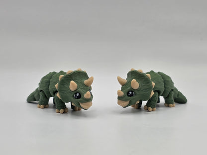 Dino Triceratops (green) - POCKET PAL