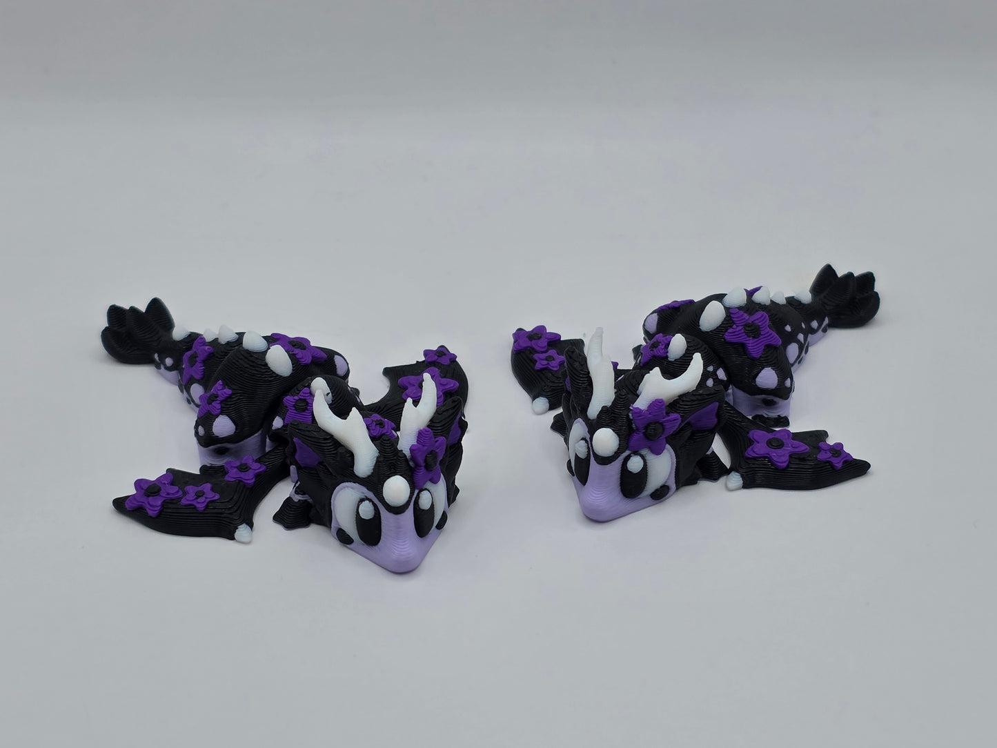 Cherry Blossom Dragon (Black/Purple) - POCKET PAL