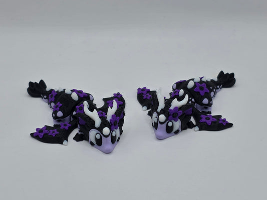 Cherry Blossom Dragon (Black/Purple) - POCKET PAL