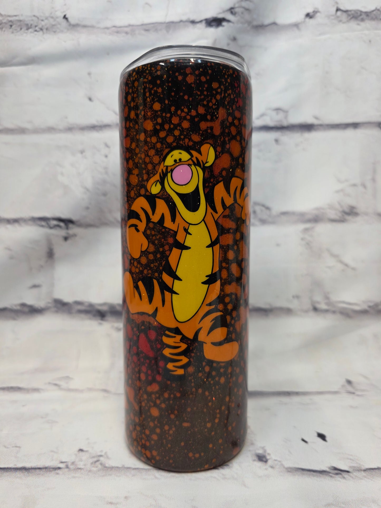 Orange Tiger splat - Epoxy 20 oz