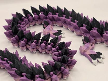 27" Crystal Dragon #8 - Purple Ombre Matte