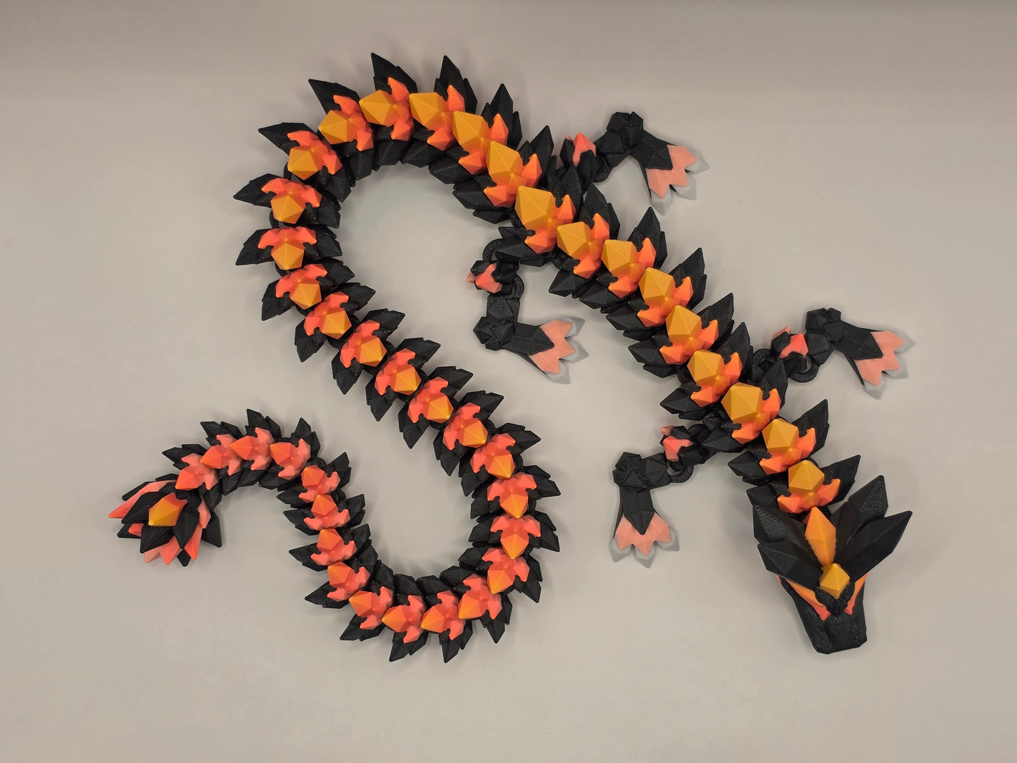 27" Crystal Dragon #9 - Orange Ombre Matte