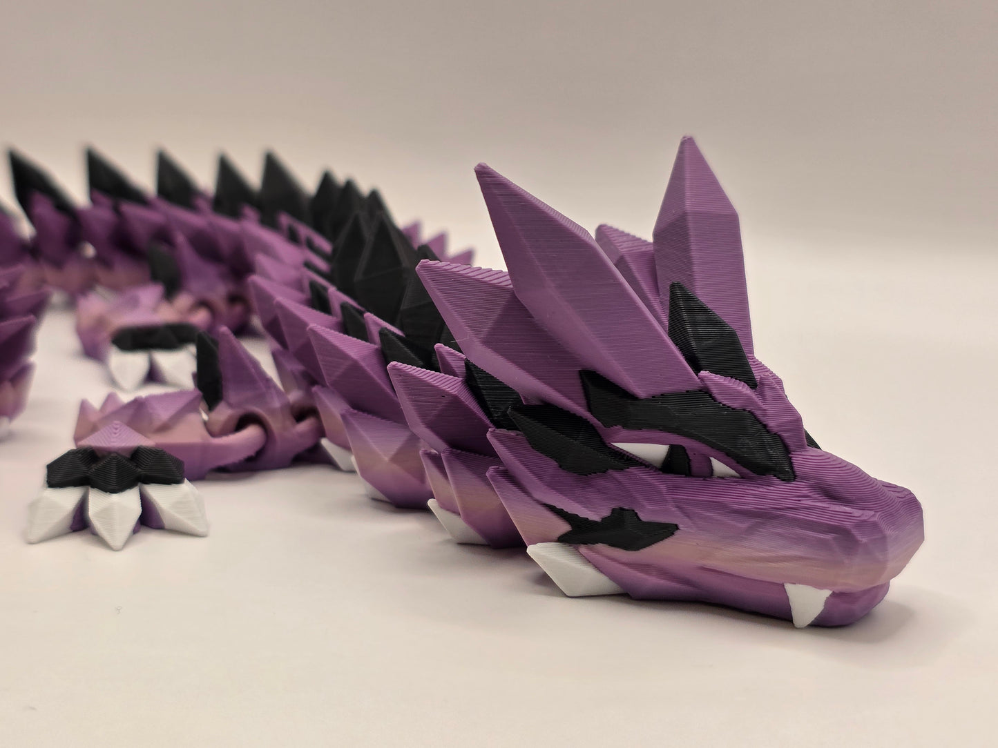27" Crystal Dragon #8 - Purple Ombre Matte