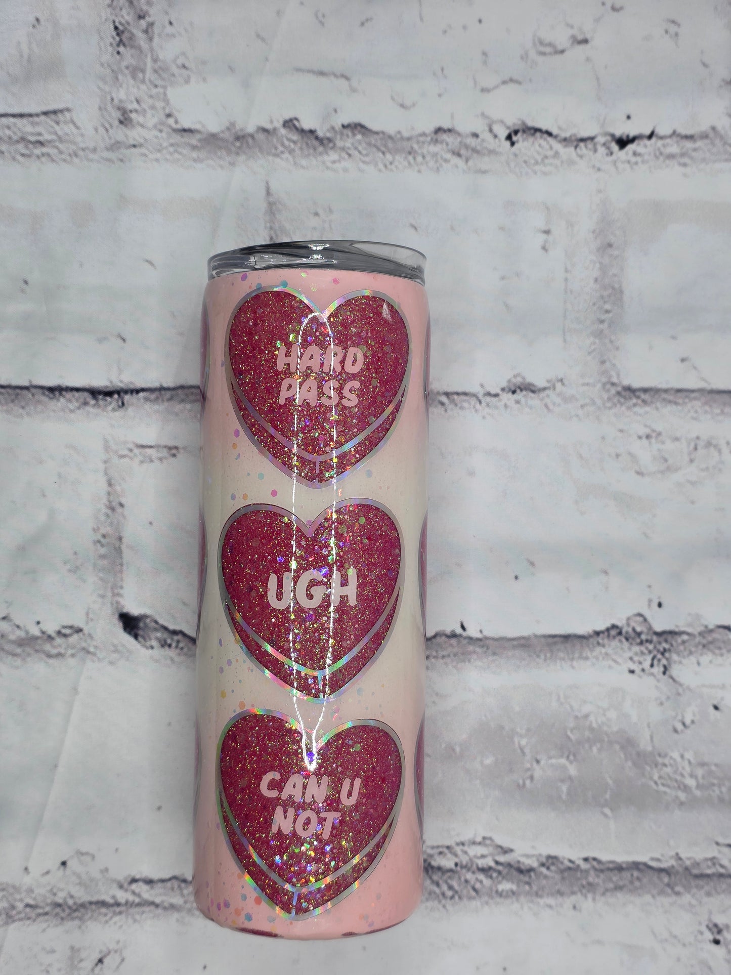 Candy Heart Saying - Epoxy 20 oz