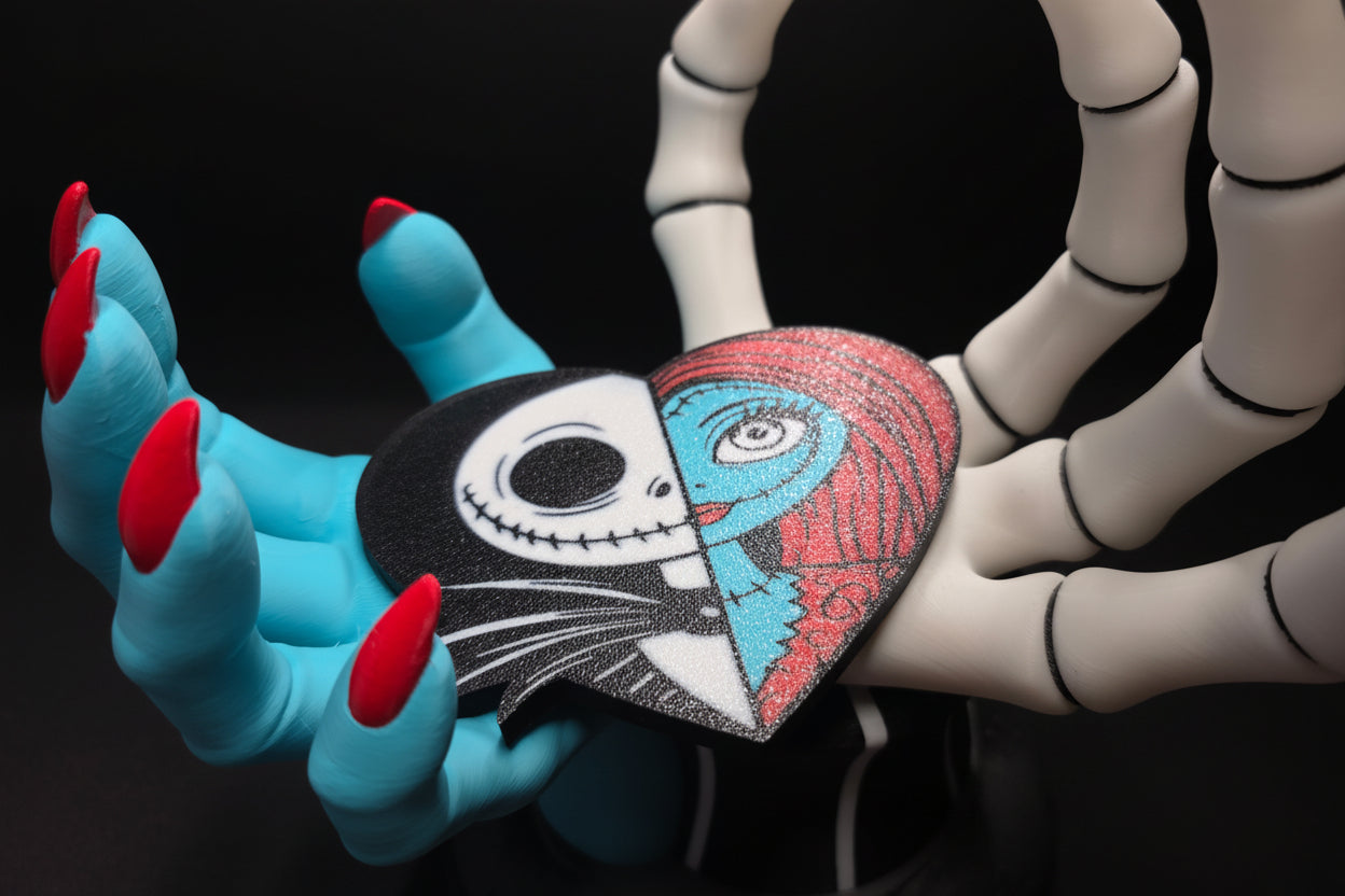 Skeleton Hands Candle Holder