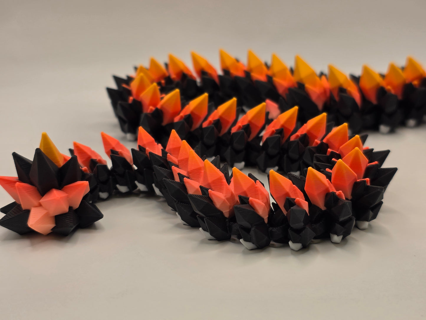 27" Crystal Dragon #9 - Orange Ombre Matte