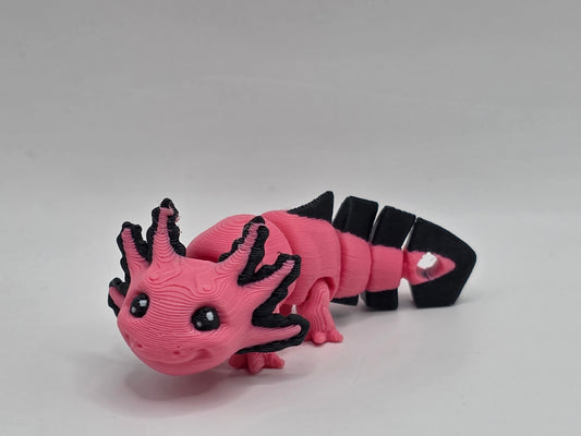 Axolotl (Pink/Black)(keychain)