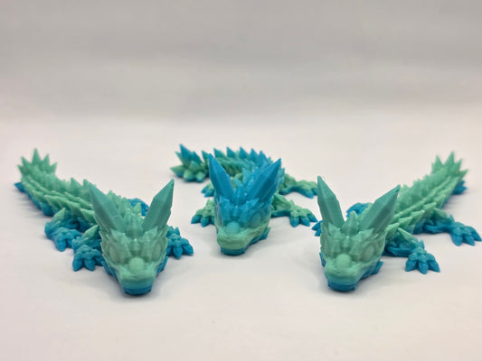 Crystal Dragon (Blue/Green) - 3D POCKET PAL