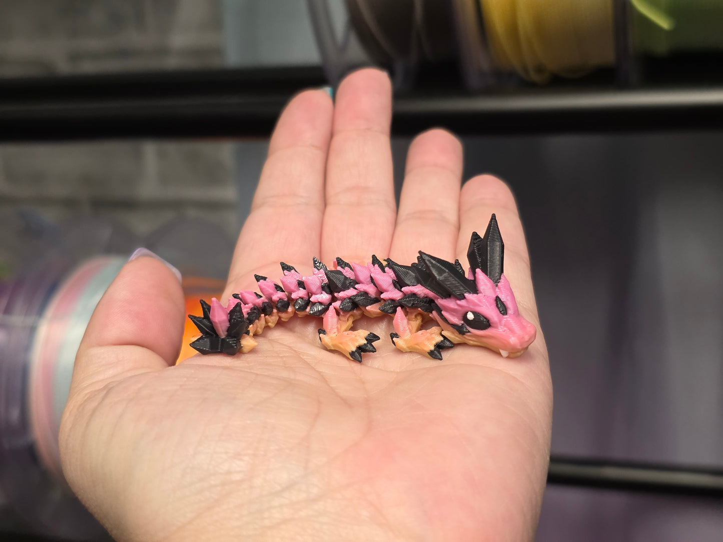 Crystal Dragon (orange/pink) - POCKET PAL