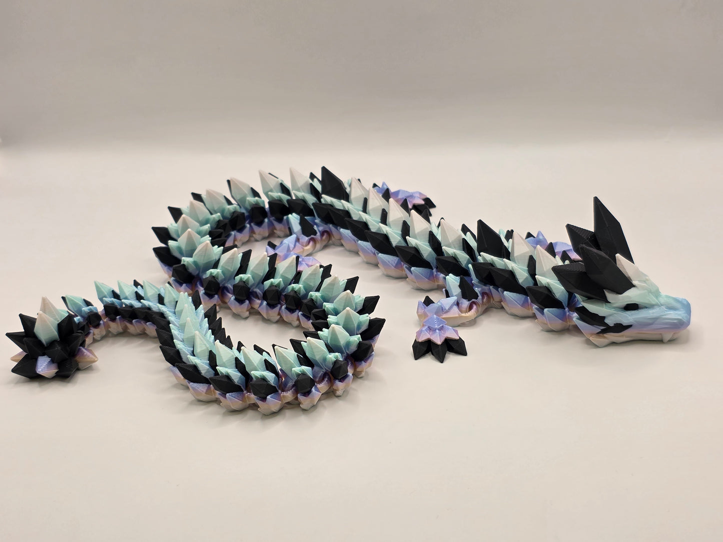 27" Crystal Dragon #5 - Pastel Silk Ombre