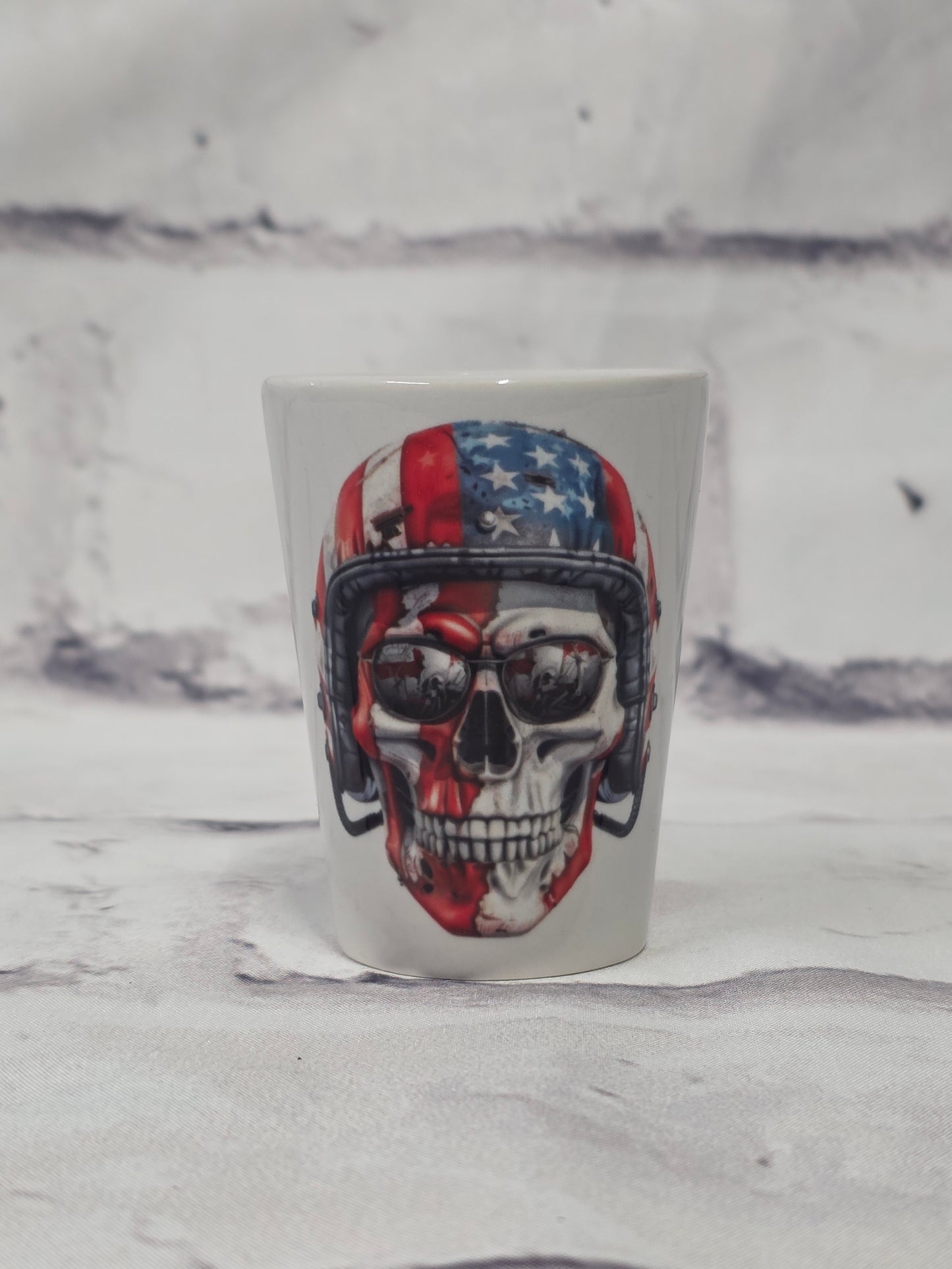 Biker Skull - SHOT GLASS
