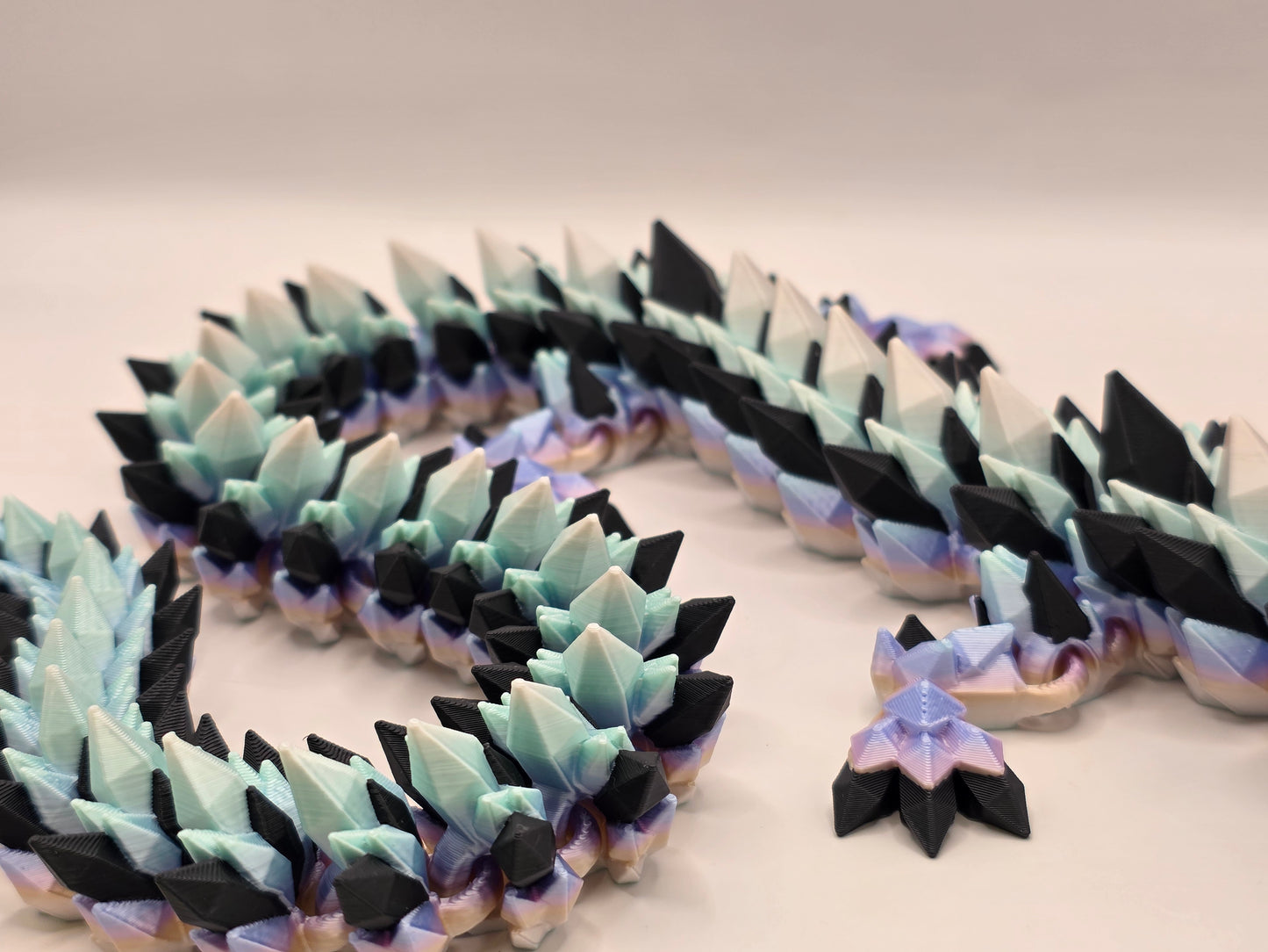27" Crystal Dragon #5 - Pastel Silk Ombre