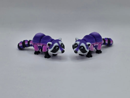 Raccoon (Purple Rainbow) - POCKET PAL