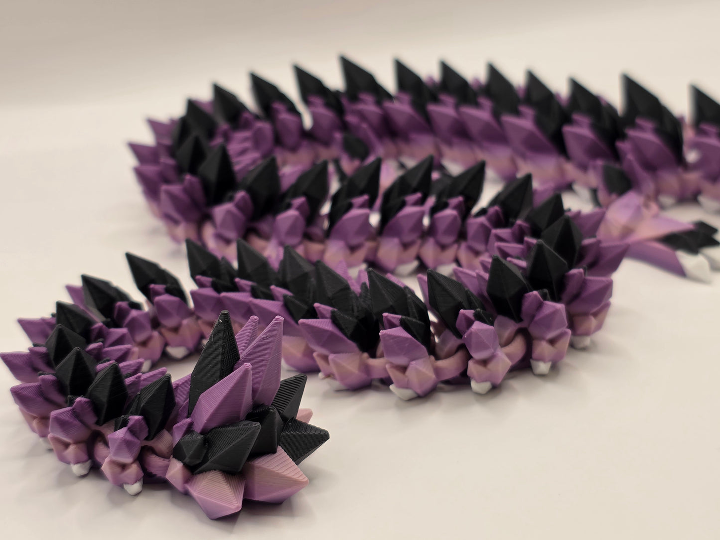 27" Crystal Dragon #8 - Purple Ombre Matte